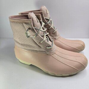 Sperry Pale Pink Duck Boots